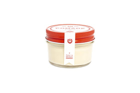 Ace High Pomade natural shine jar enhances a polished finish.