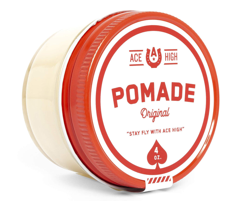Ace High Pomade strong hold bottle helps you sculpt lasting style.