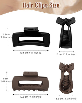 ACECHA flexible bendable clip adapts to hair for comfortable wear.