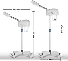 AceFox stand steamer on wheels for flexible home or clinic use.