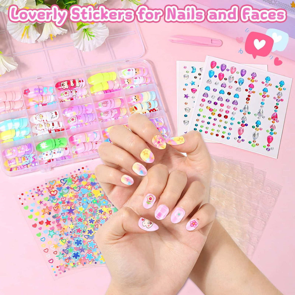 Acejoz durable kid friendly nails fit comfortably on small hands