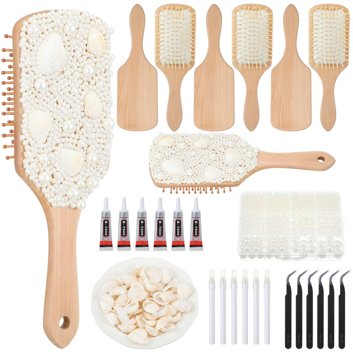 Acellegic DIY wooden hairbrush box for creative customization and personalized gifting