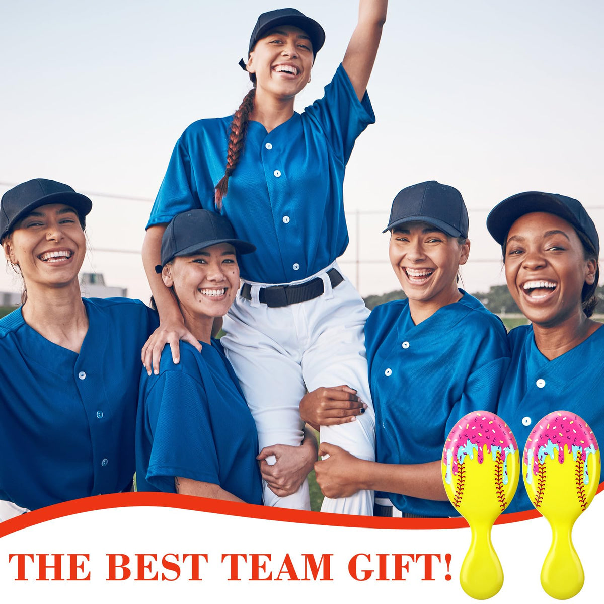 Acellegic vibrant team gifts brush ideal for players and coaches