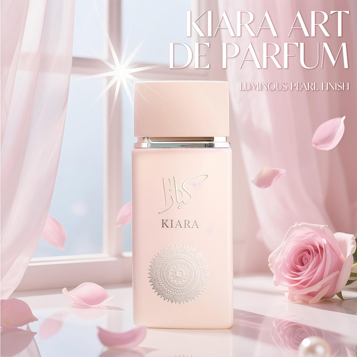 A Center Kiara Candy bottle close-up with tropical sweetness note