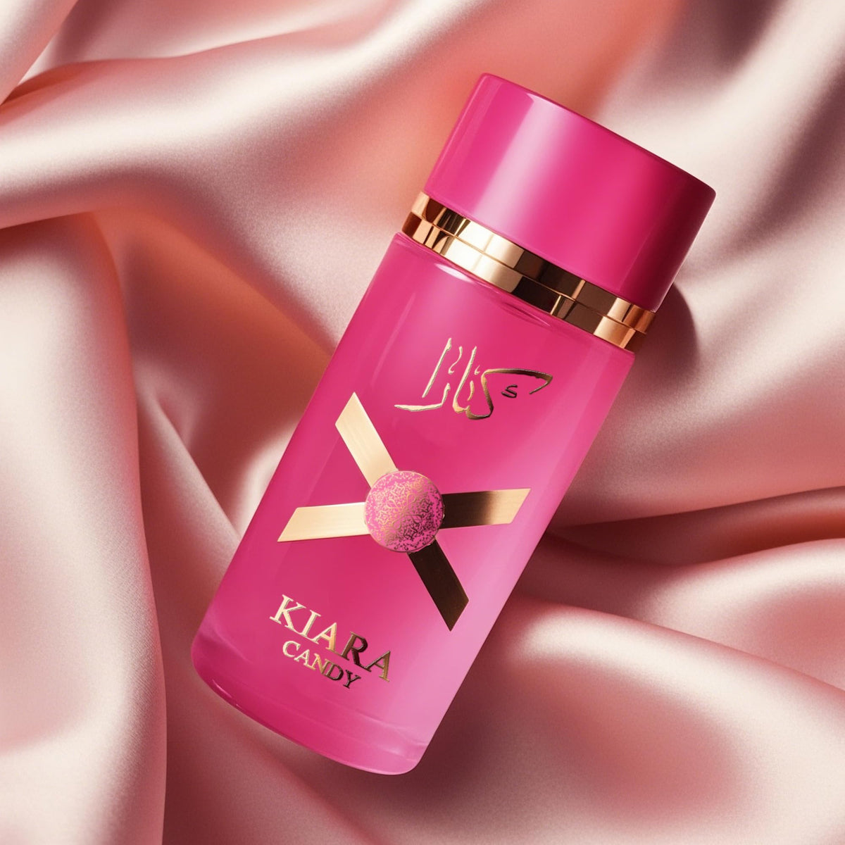 A Center Kiara perfume bottle close-up featuring fruity floral character
