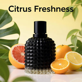 A CENTER Pink bottle on display, versatile scent for her, day to night use.
