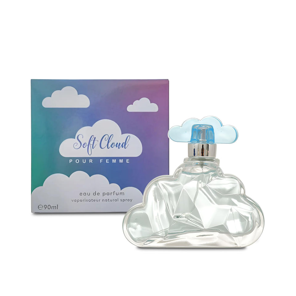 A Center Soft Cloud perfume bottle front view, ideal for everyday wear.