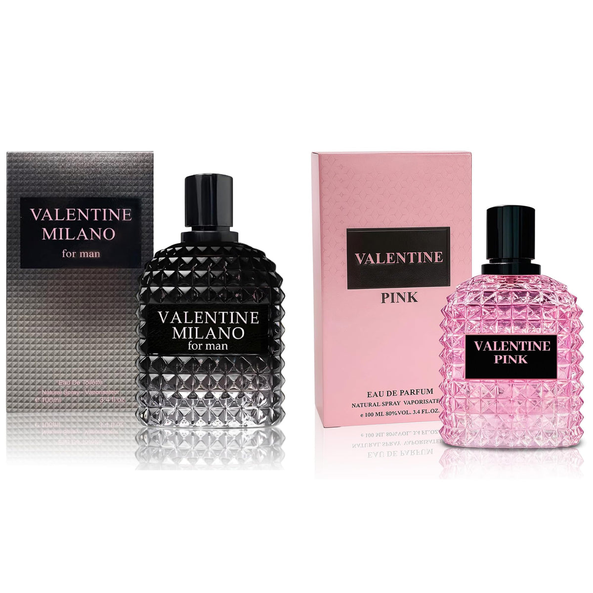 A CENTER Valent Milano bottle, elegant feminine fragrance for daily wear.