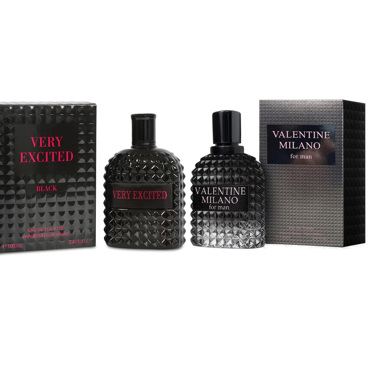 A CENTER Valentine Milano bottle front view, ideal gift