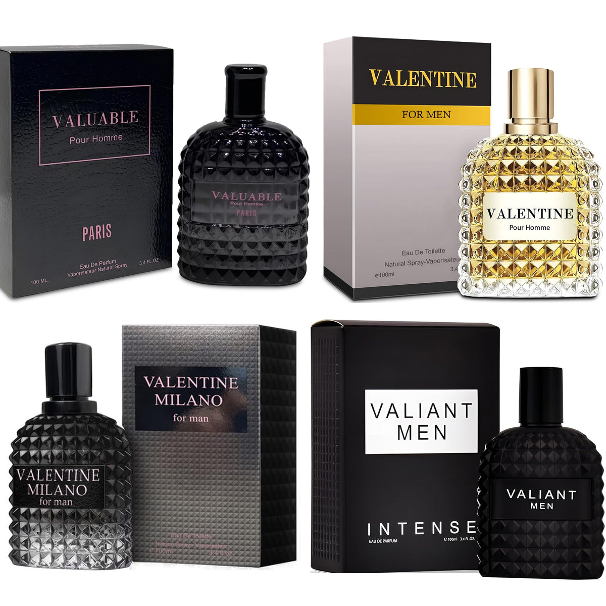 A Center Valentine Milano bottle on display, highlighting amber floral depth for evening wear.