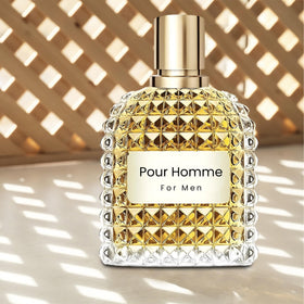 A CENTER Valiant Men bottle blends jasmine with vanilla bourbon for daytime sophistication.