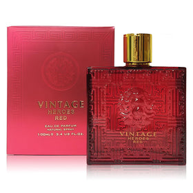 A CENTER Vintage Heroes Red bottle front view for a bold, lasting impression.