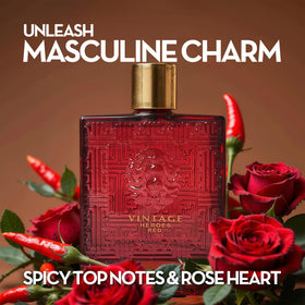 A CENTER Vintage Heroes Red packaging close-up emphasizing premium design for gifting.