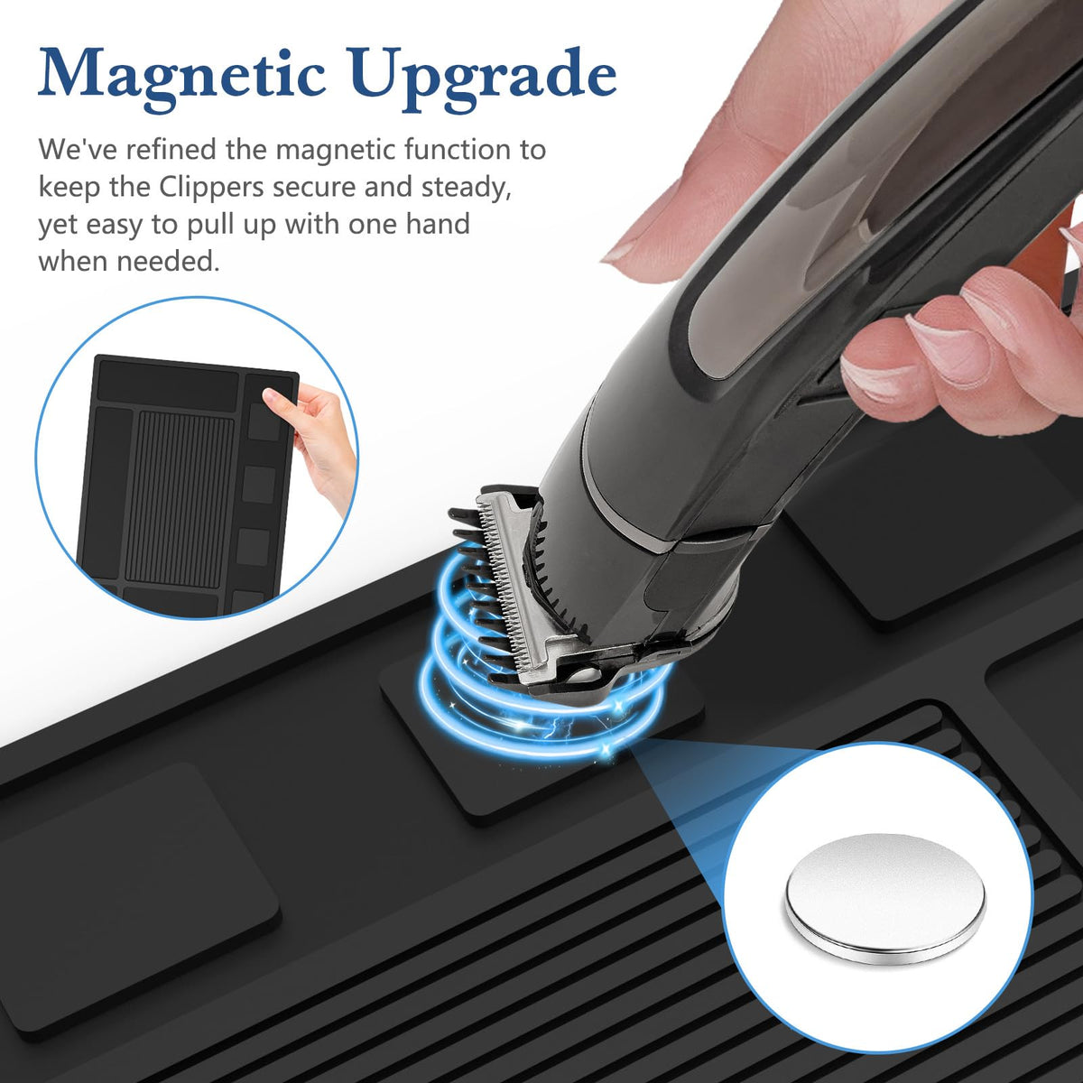 Acfunique barber mat is easy to clean and maintain between appointments.