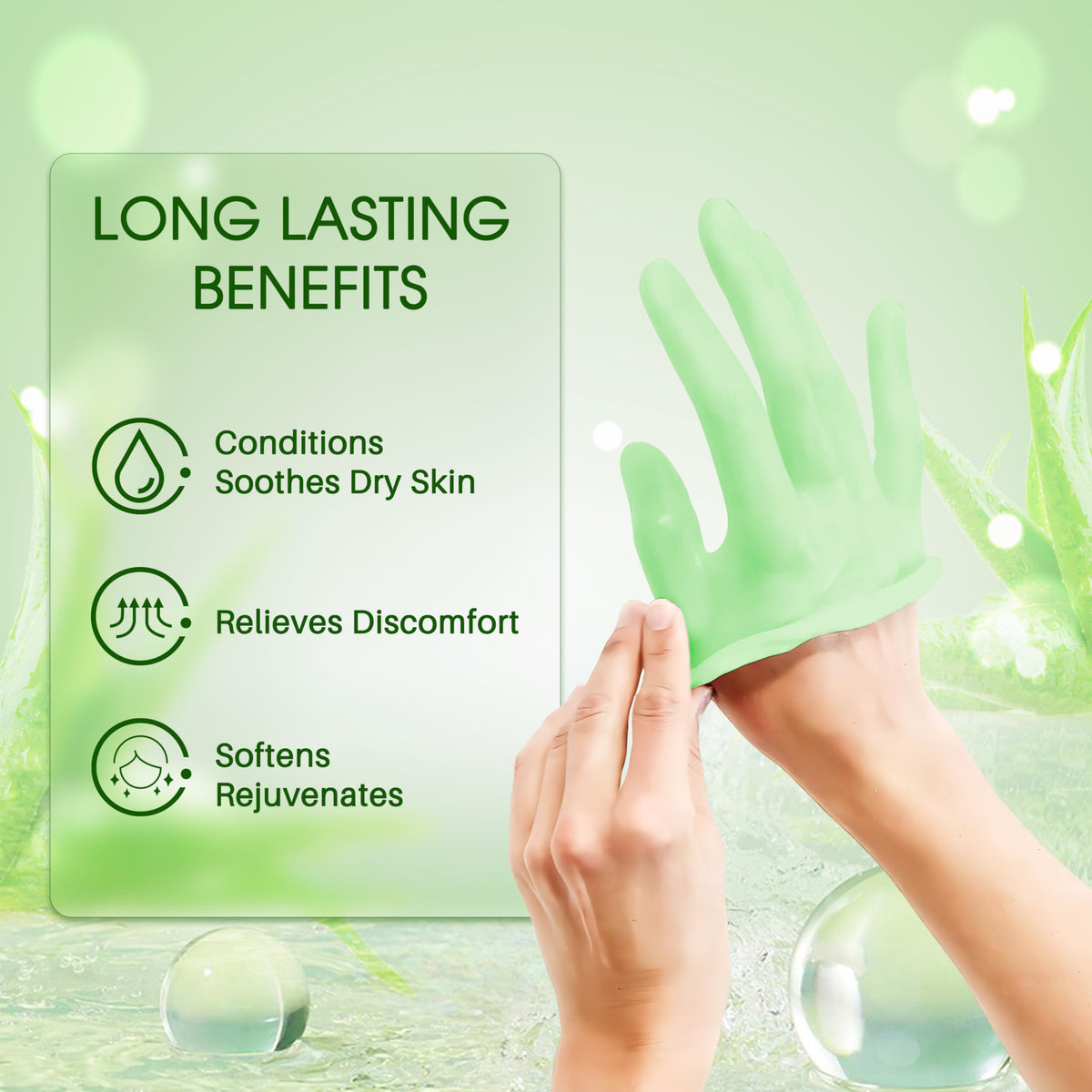 Achzzy aloe aroma wax refill highlighting soothing fragrance