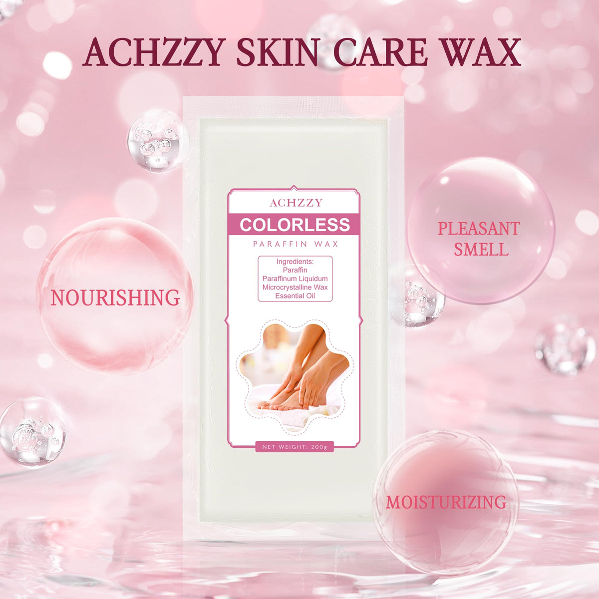 Achzzy paraffin wax for hands offering deep hydration and smoother skin