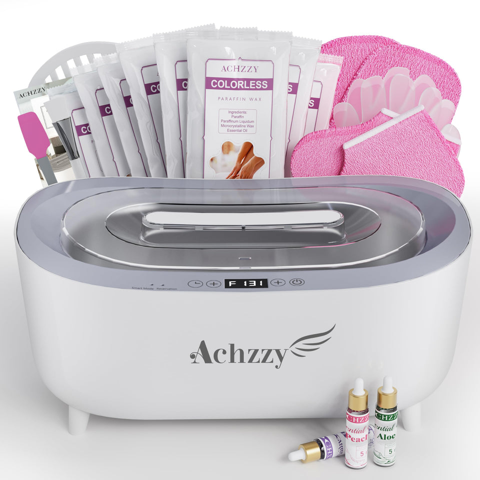 Achzzy paraffin wax machine front view for hands and feet with spa-like warmth