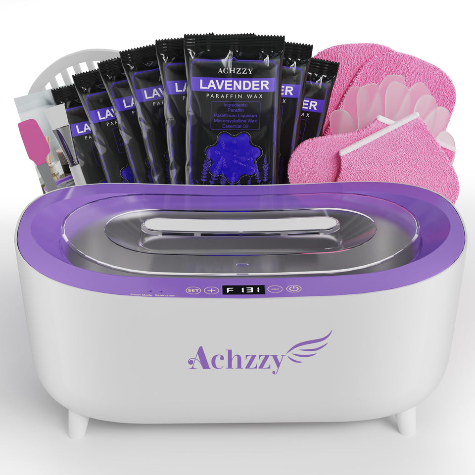 Achzzy paraffin wax machine for hands and feet with durable pot for smooth dipping