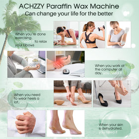 Achzzy coconut paraffin refills designed for hands and feet care and hydration.
