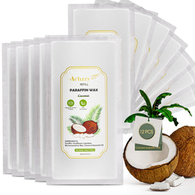 Achzzy coconut paraffin refills pack on display for at‑home hand and foot care.