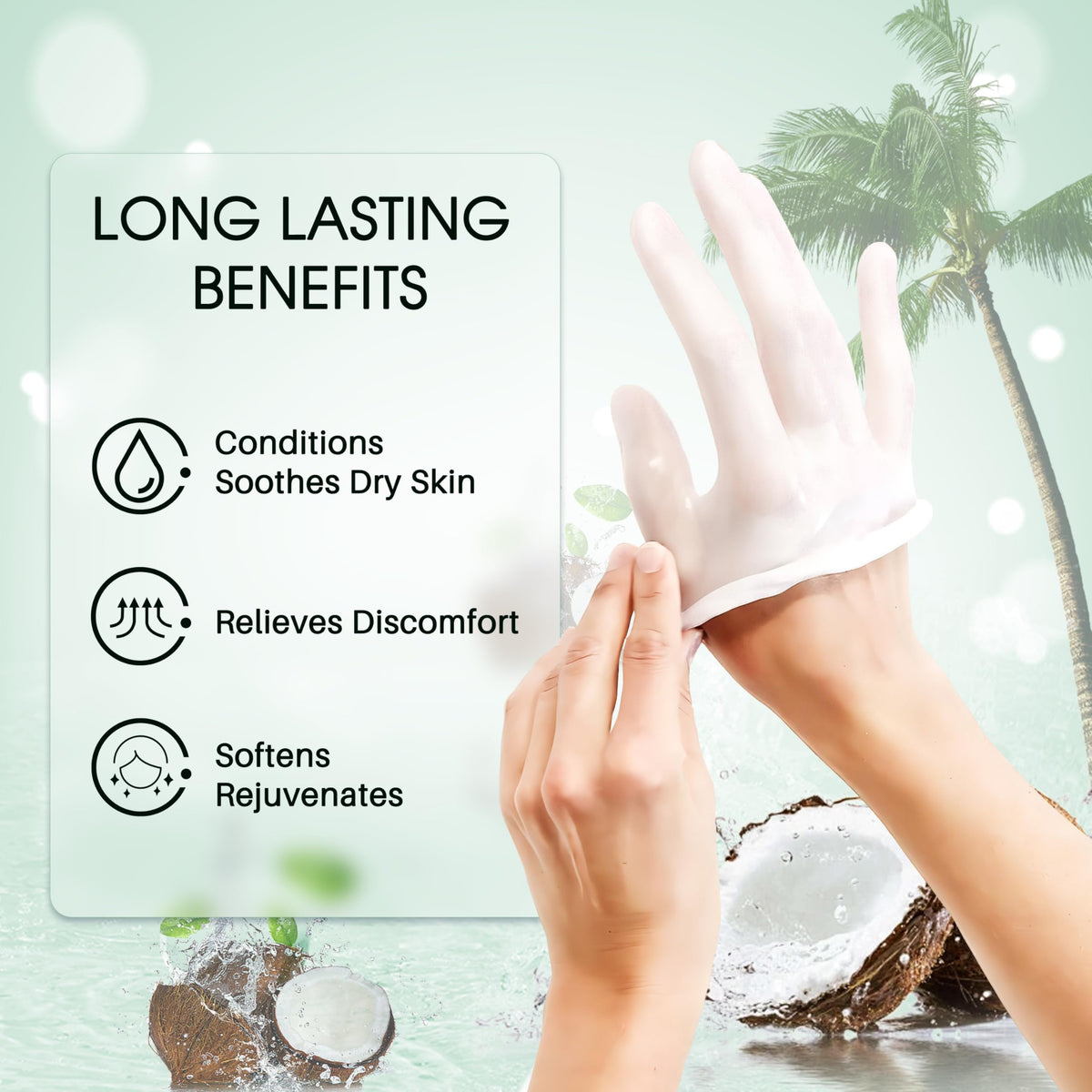 Achzzy coconut paraffin refills application image demonstrates warm bath use.