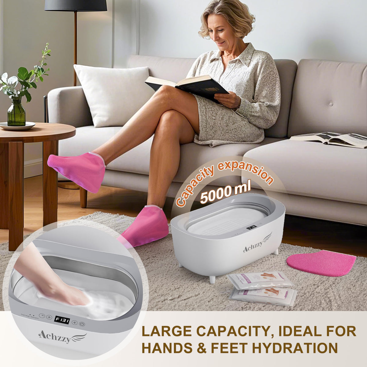 Achzzy smart heating mode automatically maintains target temperature