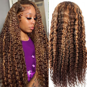 ACIWP 13x6 lace front wig with natural hairline for seamless parting