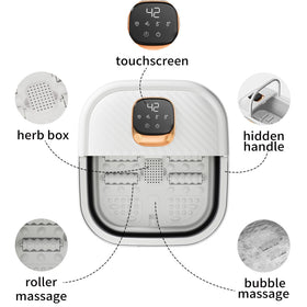 ACKLEAP foldable design foot spa for easy storage and travel.