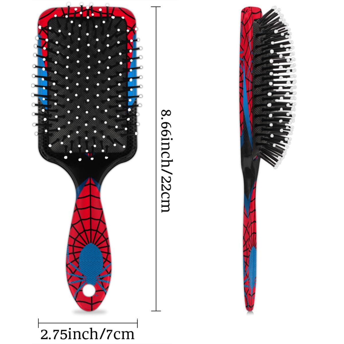 Ackutea hair brush with easy grip handle supports little hands during styling sessions