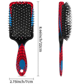 Ackutea hair brush with easy grip handle supports little hands during styling sessions