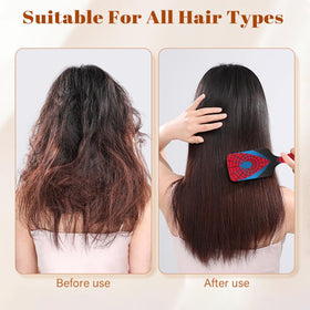 Ackutea wet-dry use brush detangles hair smoothly without snagging