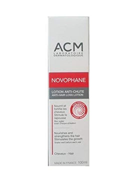 ACM Novophane ingredients visual spotlighting vitamins for nourishing scalp.