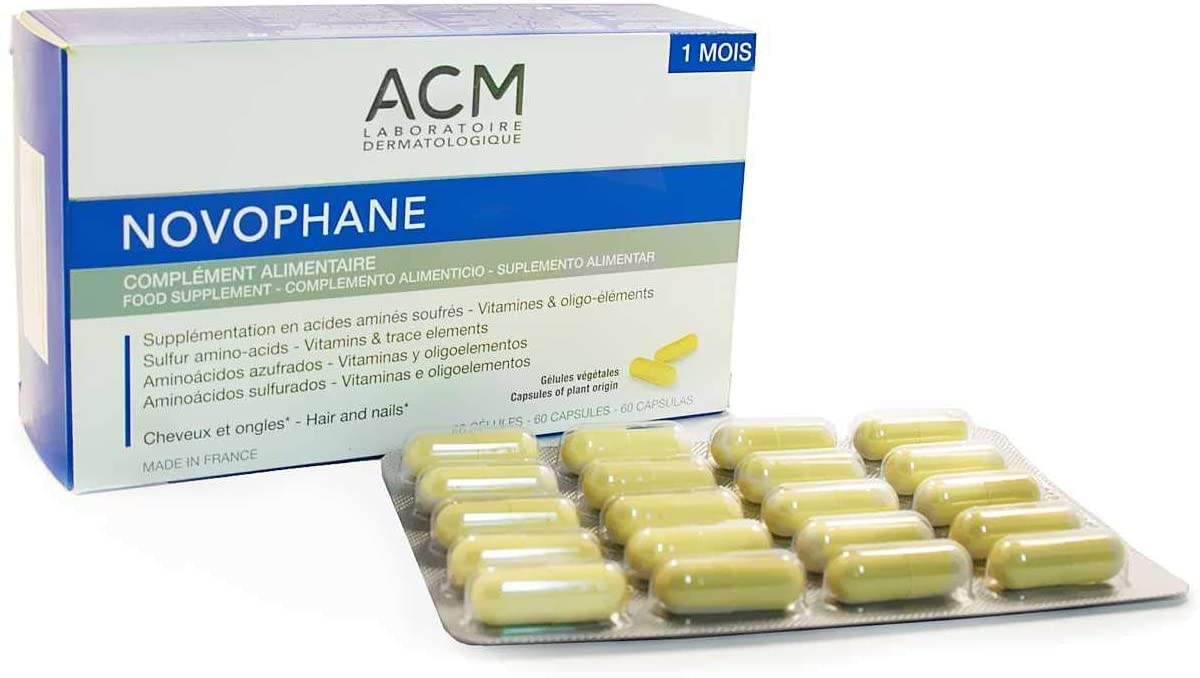 ACM Novophane caps daily-use scene with capsules and water