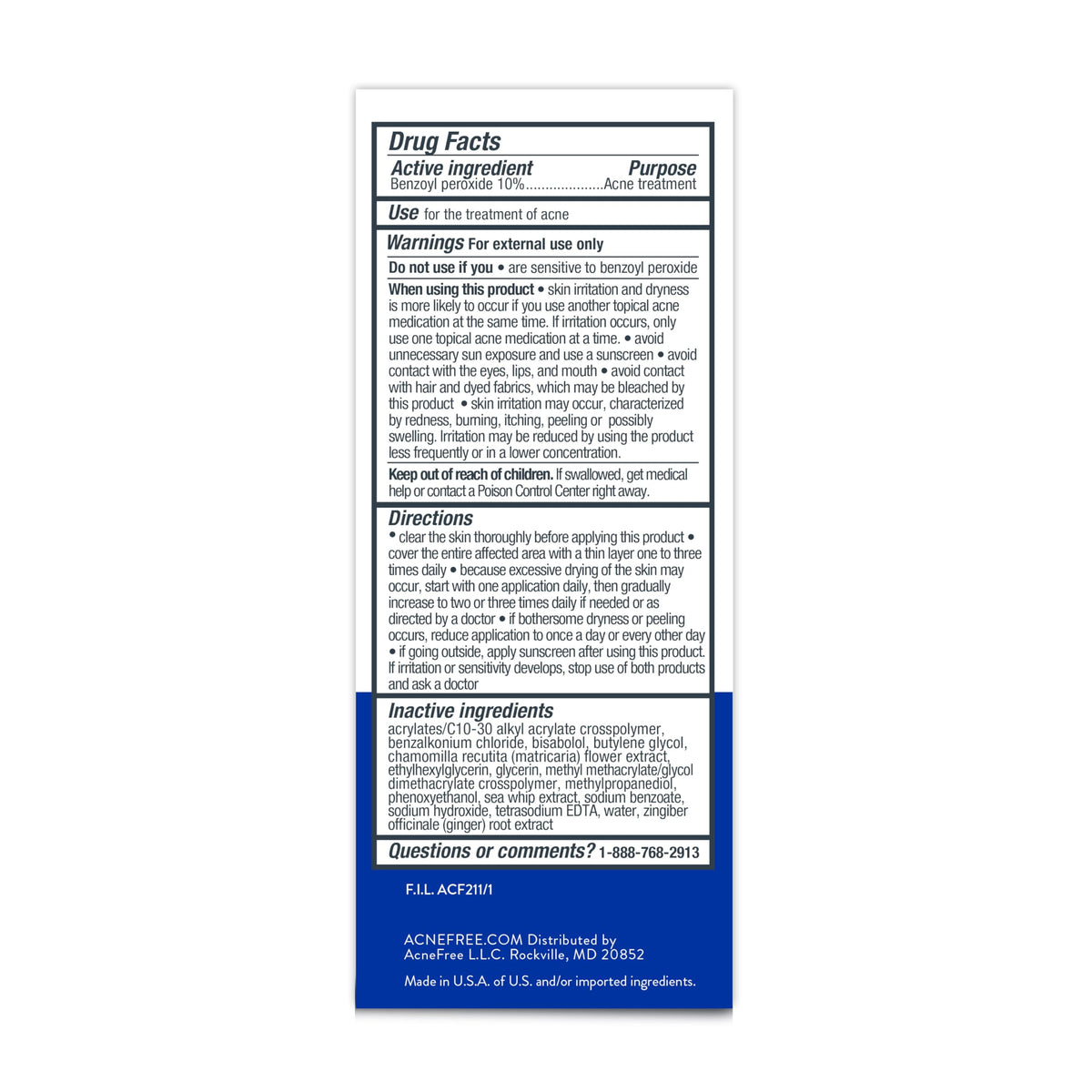 AcneFree Terminator10 pack of three tubes offers value for consistency