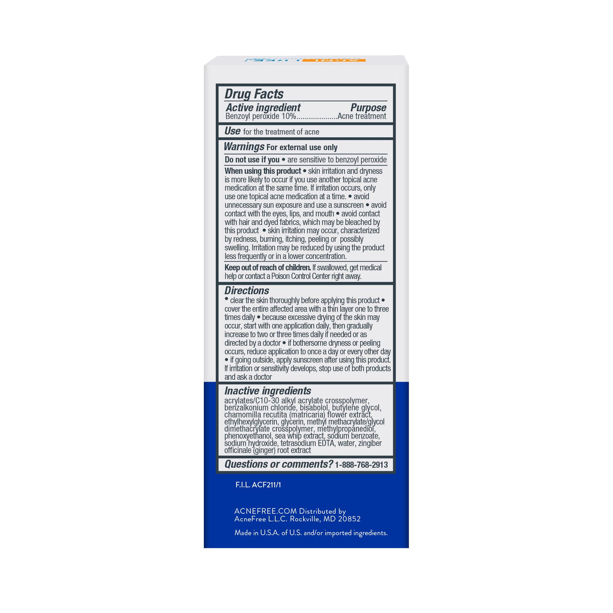 AcneFree Terminator10 spot-treatment tube ready for on-the-go use