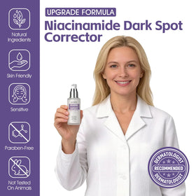 ACOAWTO Dark Spot Serum night routine on bathroom shelf suggests simplicity.