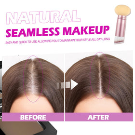 Acomler powder with dual-ended brush for precise hairline definition
