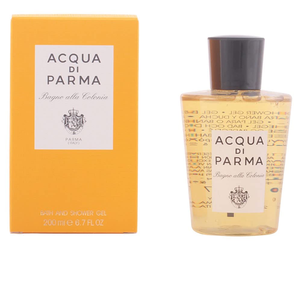Acqua di Parma Colonia bath gel bottle with refreshing scent and silky cleanse.