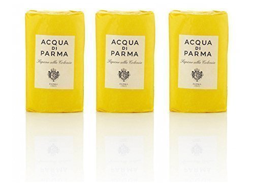 Acqua di Parma Colonia wrapped soaps set of three for gentle cleansing with a light citrus fragrance.