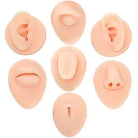 Acshio silicone ear model for realistic piercing practice