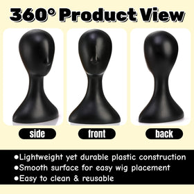 Acshio hat display head provides stable support for easy styling and arrangement.