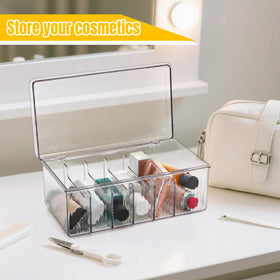 Acshio compact storage fits small beauty carts and stations.