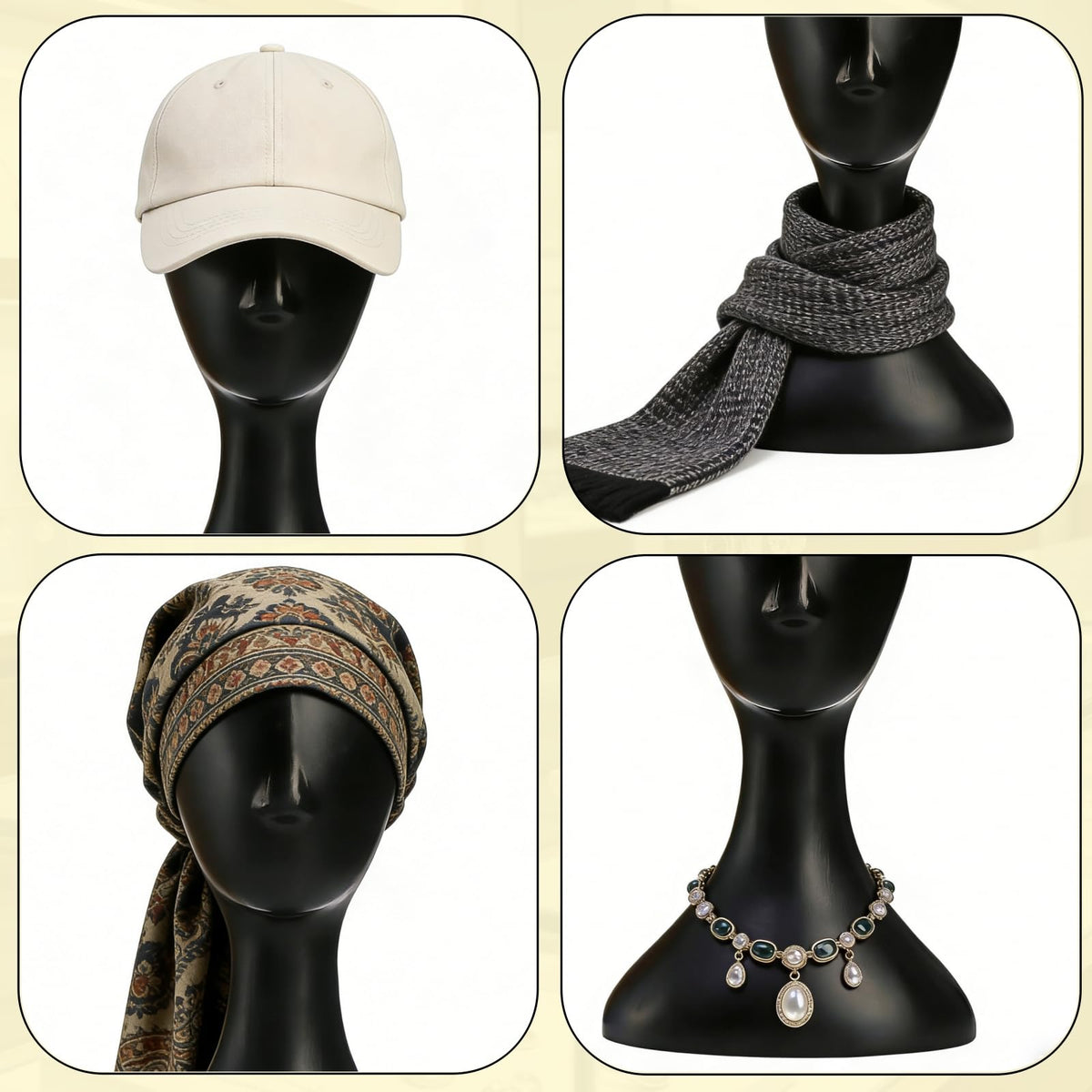 Acshio neck-jack compatible head for secure washing and precise styling.