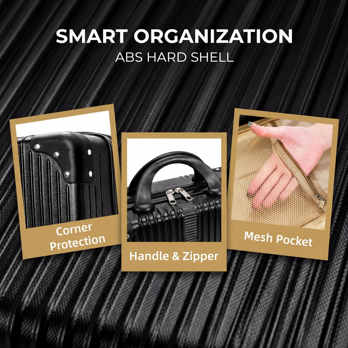 Acshio ABS shell offering durable protection for travel