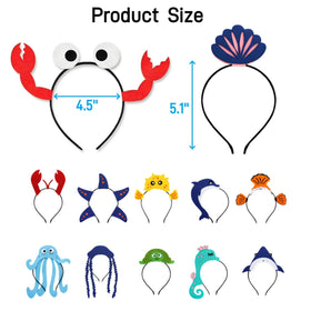 Acshio sea turtle headband: comfortable elastic fit for seaside celebrations.