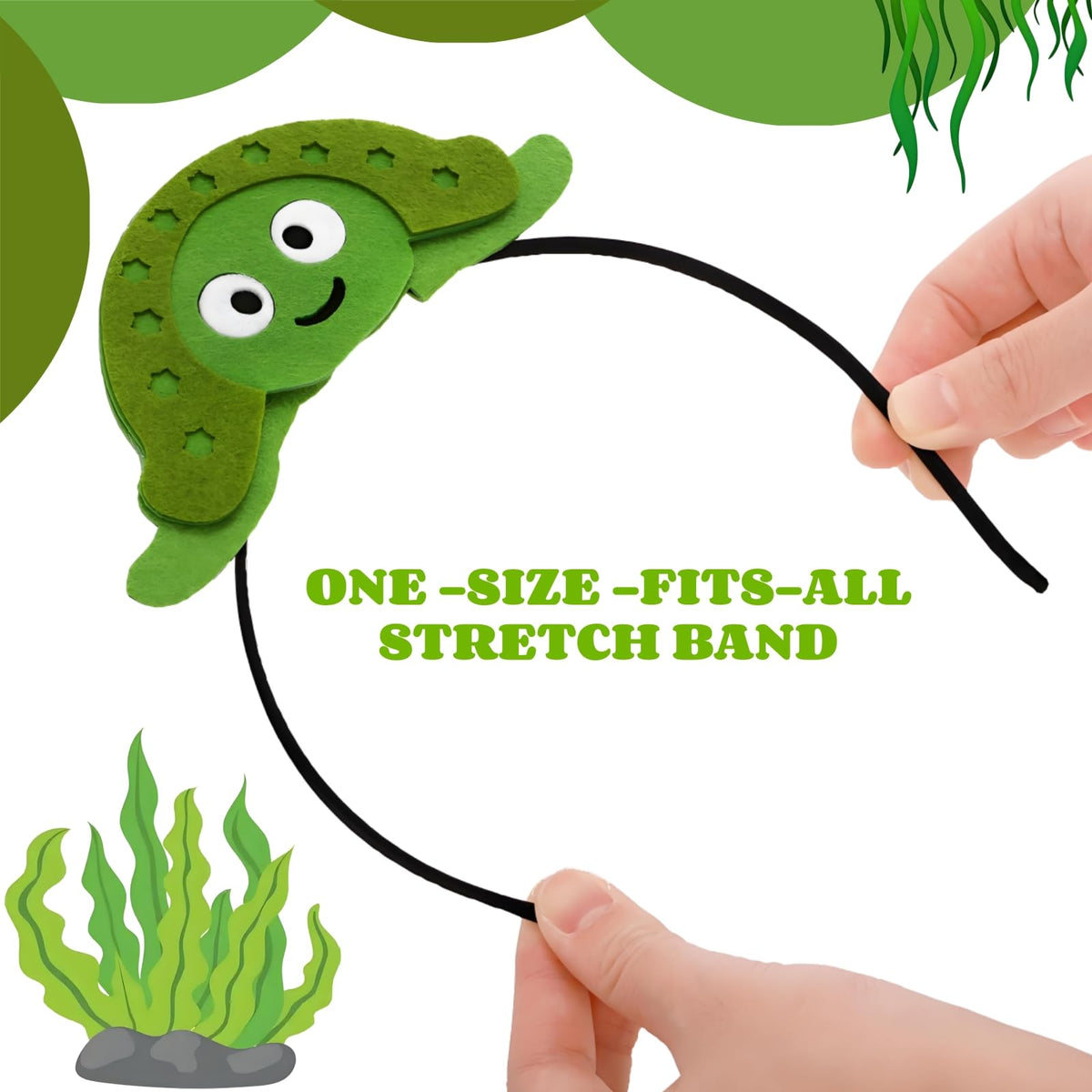 Acshio whale headband: spacious fit that stays put during sunny celebrations.