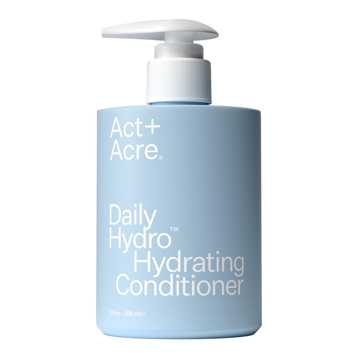 ACT+ ACRE Daily Hydro conditioner bottle showing lightweight hydration for dry hair.