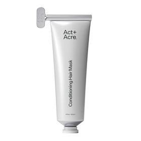 ACT+ ACRE Restorative Conditioning Hair Mask bottle close-up showing silicone-free hydration.
