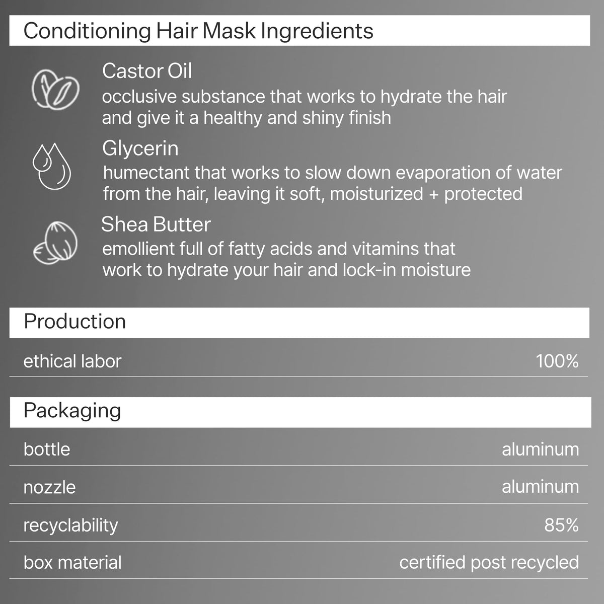 ACT+ ACRE Restorative Conditioning Hair Mask applied to treated hair like color or keratin.