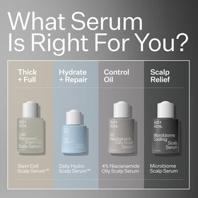 Act+Acre prebiotics postbiotics amino acids support balanced scalp.